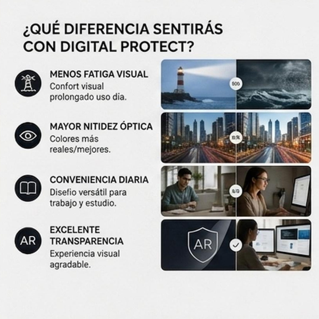 Digital Protect | Tecnología óptica diseñada para tu vida digital.