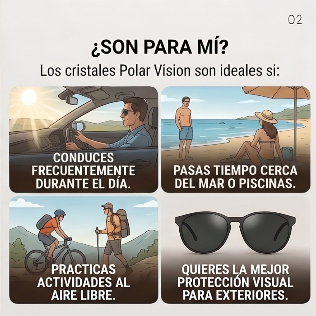 Polar Vision | Máxima protección y claridad bajo el sol.