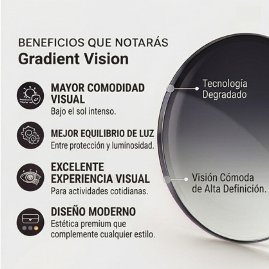 Gradient Vision | Estilo, comodidad y protección en perfecta armonía.