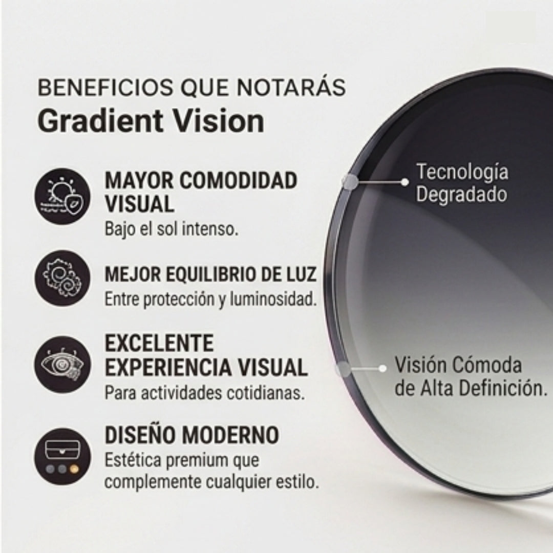 Gradient Vision | Estilo, comodidad y protección en perfecta armonía.