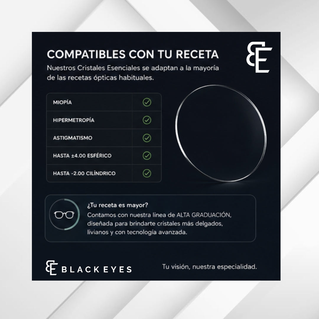 Cristales Esenciales | Comodidad y protección para todos los días